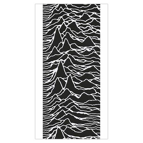 Joy Division Unknown Pleasures Pattern Pleated Mini Skirt from ArtsNow.com Skirt Front