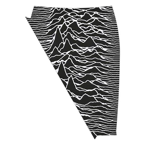Joy Division Unknown Pleasures Pattern Midi Wrap Pencil Skirt from ArtsNow.com Front Left