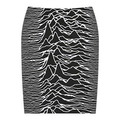 Joy Division Unknown Pleasures Pattern Midi Wrap Pencil Skirt from ArtsNow.com Back