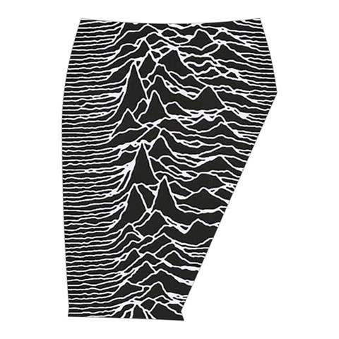 Joy Division Unknown Pleasures Pattern Midi Wrap Pencil Skirt from ArtsNow.com  Front Right 