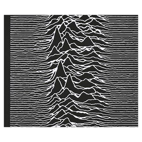 Joy Division Unknown Pleasures Pattern Medium Tote Bag from ArtsNow.com Front