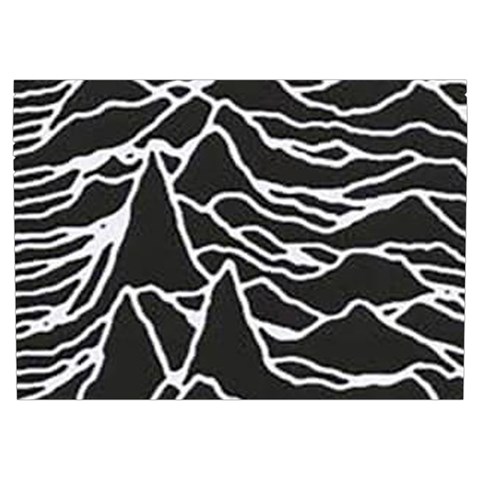 Joy Division Unknown Pleasures Pattern Everyday Shoulder Bag with Pouch Bag from ArtsNow.com Front Pocket