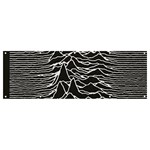 Joy Division Unknown Pleasures Pattern Banner and Sign 12  x 4 
