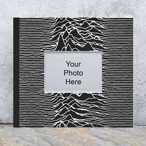 Joy Division Unknown Pleasures Pattern White Wall Photo Frame 5  x 7  from ArtsNow.com Front