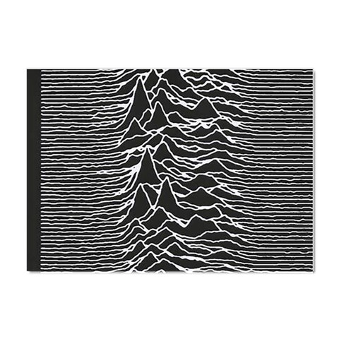 Joy Division Unknown Pleasures Pattern Crystal Sticker (A4) from ArtsNow.com Front