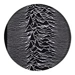 Joy Division Unknown Pleasures Pattern Round Glass Fridge Magnet (4 pack)