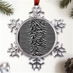 Joy Division Unknown Pleasures Pattern Metal Large Snowflake Ornament