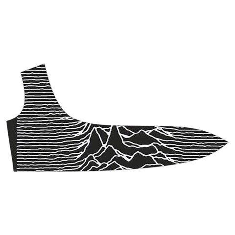 Joy Division Unknown Pleasures Pattern Trumpet Sleeve Cropped Top from ArtsNow.com Front Right
