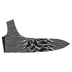 Joy Division Unknown Pleasures Pattern Trumpet Sleeve Cropped Top from ArtsNow.com Front Right