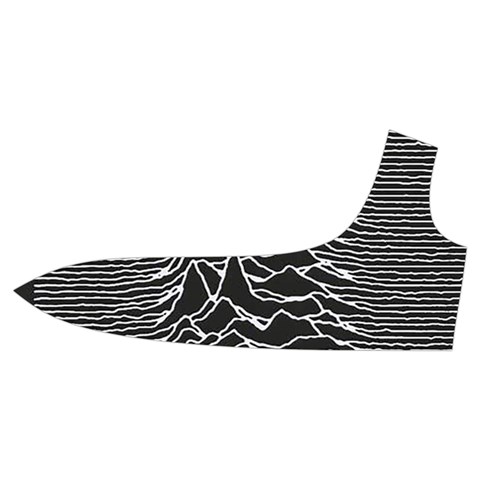 Joy Division Unknown Pleasures Pattern Trumpet Sleeve Cropped Top from ArtsNow.com Front Left