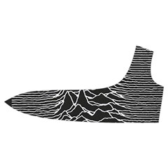 Joy Division Unknown Pleasures Pattern Trumpet Sleeve Cropped Top from ArtsNow.com Front Left