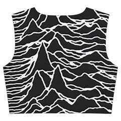 Joy Division Unknown Pleasures Pattern Trumpet Sleeve Cropped Top from ArtsNow.com Back