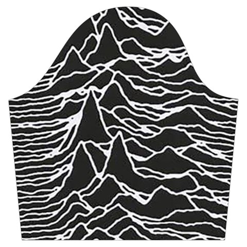 Joy Division Unknown Pleasures Pattern Trumpet Sleeve Cropped Top from ArtsNow.com Sleeve Right