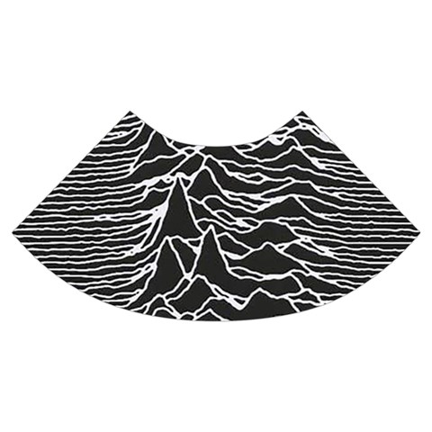 Joy Division Unknown Pleasures Pattern Trumpet Sleeve Cropped Top from ArtsNow.com Cuff Left