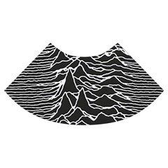 Joy Division Unknown Pleasures Pattern Trumpet Sleeve Cropped Top from ArtsNow.com Cuff Left