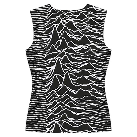 Joy Division Unknown Pleasures Pattern Women s Cut Out Long Sleeve T Back