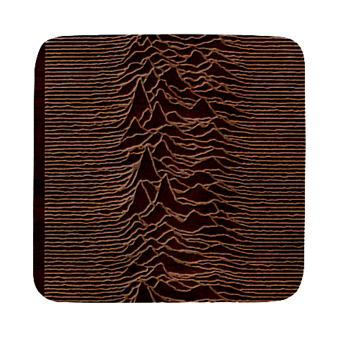 Joy Division Unknown Pleasures Pattern Square Wood Guitar Pick Holder Case And Picks Set from ArtsNow.com Front