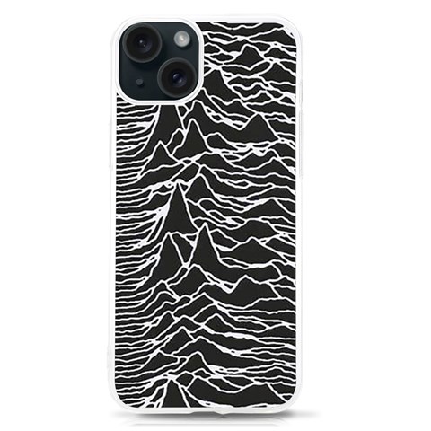 Joy Division Unknown Pleasures Pattern iPhone 15 TPU UV Print Case from ArtsNow.com Front