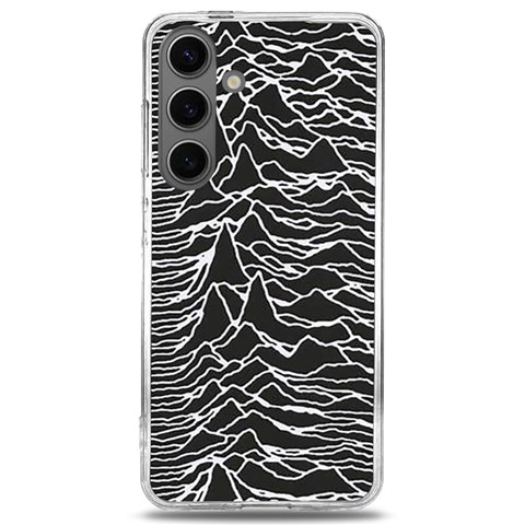 Joy Division Unknown Pleasures Pattern Samsung Galaxy S24 6.2 Inch TPU UV Case from ArtsNow.com Front