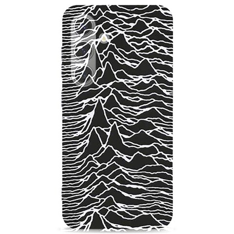 Joy Division Unknown Pleasures Pattern Samsung Galaxy S24 6.2 Inch Black TPU UV Case from ArtsNow.com Front