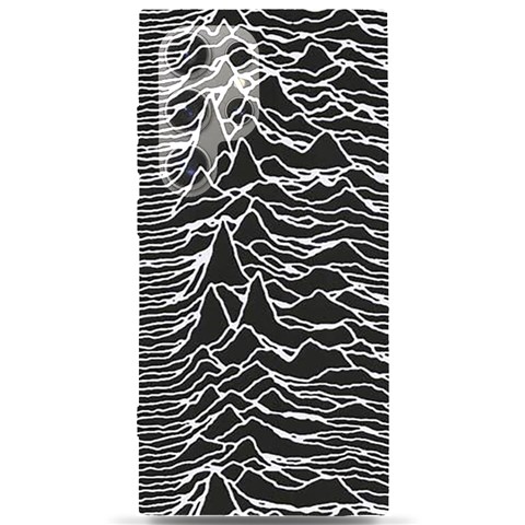 Joy Division Unknown Pleasures Pattern Samsung Galaxy S24 Ultra 6.9 Inch Black TPU UV Case from ArtsNow.com Front