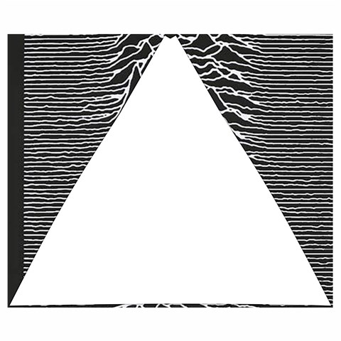 Joy Division Unknown Pleasures Pattern Automatic Folding Umbrella with Case (Small) from ArtsNow.com 19.98 x16.78  Umbrella - 1