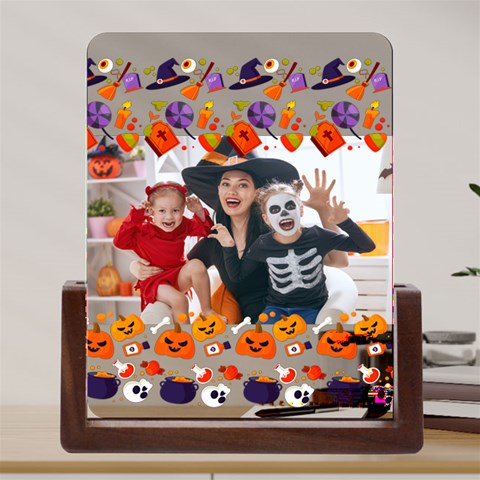 Personalized Photo Halloween Divider Acrylic UV Print 6  Tabletop Frame Acrylic UV Print 6  Tabletop Frame (U Front