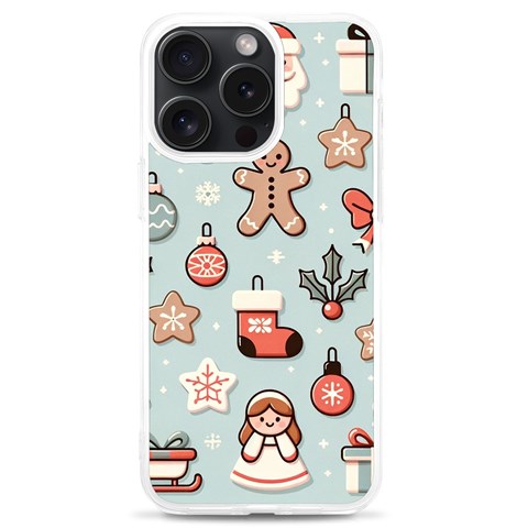 Christmas Cartoon Pattern iPhone 15 Pro Max TPU UV Print Case from ArtsNow.com Front
