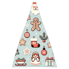 Christmas Cartoon Pattern Automatic Folding Umbrella with Case (Large) from ArtsNow.com 13.71 x19.92  Umbrella - 2