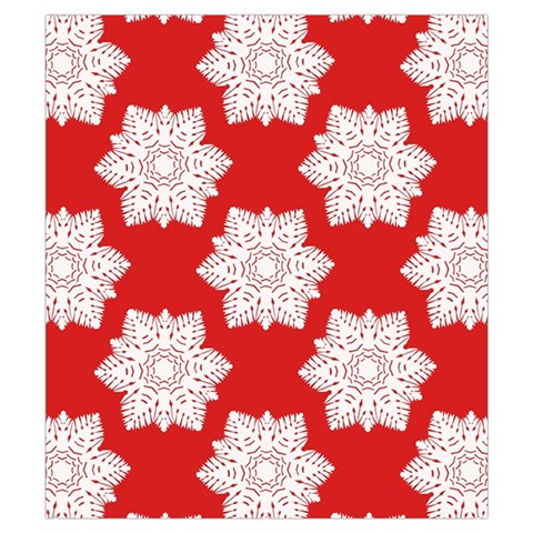 Christmas Snowflakes Background Pattern Everyday Shoulder Bag with Pouch Bag from ArtsNow.com Back