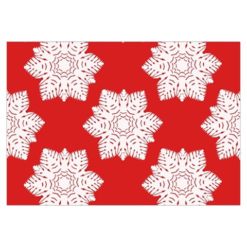 Christmas Snowflakes Background Pattern Everyday Shoulder Bag with Pouch Bag from ArtsNow.com Zipper Tail