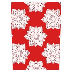 Christmas Snowflakes Background Pattern Everyday Shoulder Bag with Pouch Bag from ArtsNow.com Left Pocket