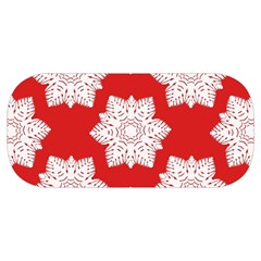 Christmas Snowflakes Background Pattern Everyday Shoulder Bag with Pouch Bag from ArtsNow.com Bottom
