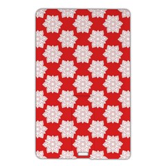 Christmas Snowflakes Background Pattern Name Card Style USB Flash Drive from ArtsNow.com Front