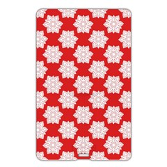 Christmas Snowflakes Background Pattern Name Card Style USB Flash Drive from ArtsNow.com Back