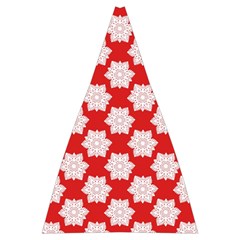 Christmas Snowflakes Background Pattern Automatic Folding Umbrella with Case (Large) from ArtsNow.com 13.71 x19.92  Umbrella - 4