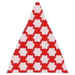 Christmas Snowflakes Background Pattern Automatic Folding Umbrella with Case (Medium) from ArtsNow.com 17.22 x19.95  Umbrella - 3