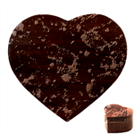 Christmas Lights Heart Wood Jewelry Box