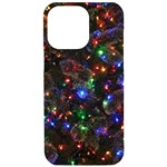 Christmas Lights iPhone 15 Pro Max Black UV Print PC Hardshell Case