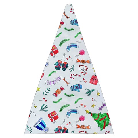 New Year Christmas Winter Pattern Automatic Folding Umbrella with Case (Large) from ArtsNow.com 13.71 x19.92  Umbrella - 2