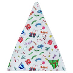 New Year Christmas Winter Pattern Automatic Folding Umbrella with Case (Medium) from ArtsNow.com 17.22 x19.95  Umbrella - 2