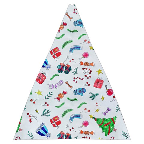 New Year Christmas Winter Pattern Automatic Folding Umbrella with Case (Medium) from ArtsNow.com 17.22 x19.95  Umbrella - 3