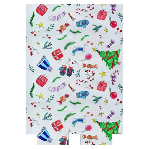 New Year Christmas Winter Pattern Automatic Folding Umbrella with Case (Medium) from ArtsNow.com Case