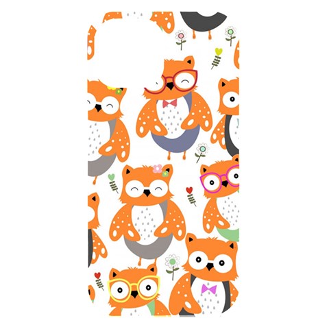 Cute Colorful Owl Cartoon Seamless Pattern iPhone 15 Black UV Print PC Hardshell Case from ArtsNow.com Front