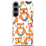 Cute Colorful Owl Cartoon Seamless Pattern Samsung Galaxy S24 Ultra 6.9 Inch TPU UV Case