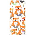 Cute Colorful Owl Cartoon Seamless Pattern Samsung Galaxy S24 Plus 6.7 Inch Black TPU UV Case
