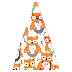 Cute Colorful Owl Cartoon Seamless Pattern Automatic Folding Umbrella with Case (Large) from ArtsNow.com 13.71 x19.92  Umbrella - 2