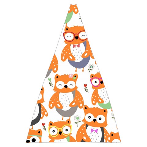 Cute Colorful Owl Cartoon Seamless Pattern Automatic Folding Umbrella with Case (Large) from ArtsNow.com 13.71 x19.92  Umbrella - 5