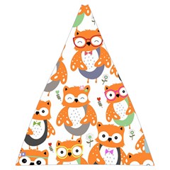 Cute Colorful Owl Cartoon Seamless Pattern Automatic Folding Umbrella with Case (Medium) from ArtsNow.com 17.22 x19.95  Umbrella - 2
