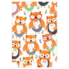 Cute Colorful Owl Cartoon Seamless Pattern Automatic Folding Umbrella with Case (Small) from ArtsNow.com Case